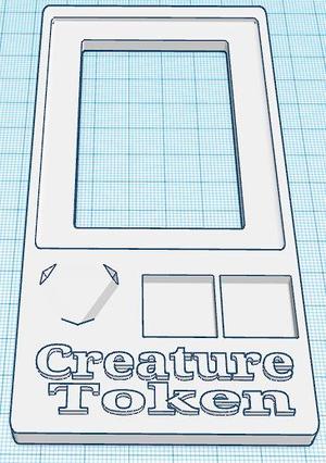 MTG Creature Token Overlay LONG D20 FIX