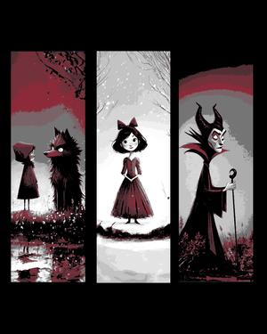 Classic fairy tales and a simple look into their world - Set of bookmarks
