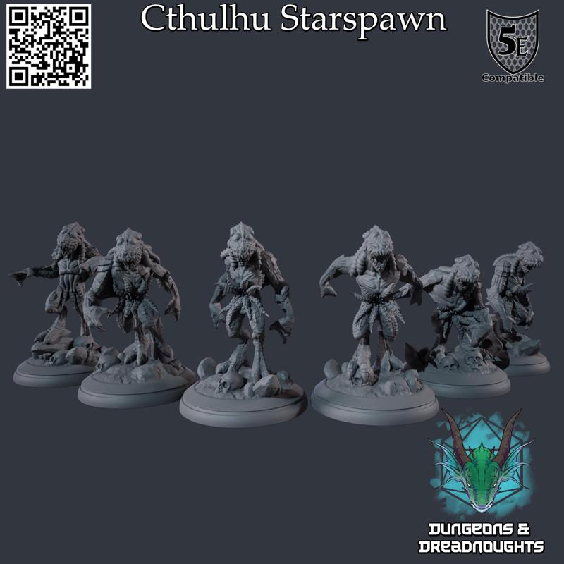 Cthulhu Starspawn (6 Models)  - 5e Stats Included