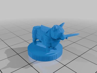 (3D Slash) Achilles_the_Corgi_Paladin(short tail)