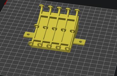 Curved PTFE  tube spacer with support