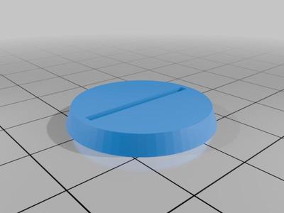  WARGAME ROUND BASE 25 mm SLOTTED