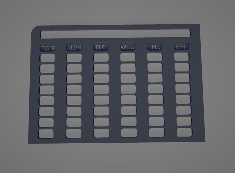 School Schedule Template