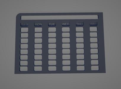 School Schedule Template