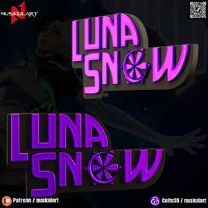 Luna Snow - Marvel Rivals - Logo - 3D Printing Stl Decor Fan Art