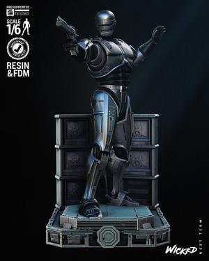 Wicked Movies Robocop Sculpture Tested for 3D printing