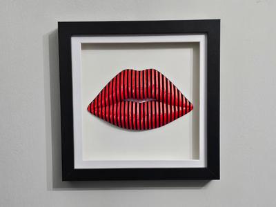 Lips Parametric 3D Pop-out Wall Art by Ikonic3D