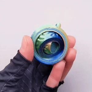 Basic Gyroid Fidget Spinner Keychains