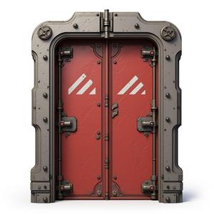 futuristic sci-fi door