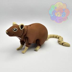 Rat – Flexi Articulated Animal (print in place, no supports)