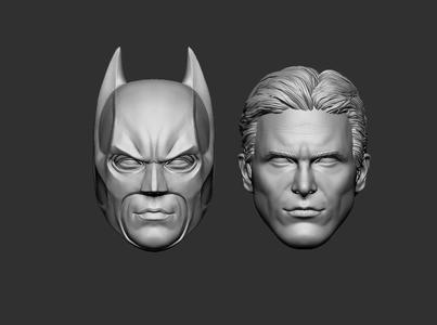 Batman Bale – Headsculpt for Action Figures 3D print model