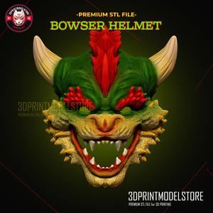 Bowser Helmet – Super Mario Cosplay Mask Halloween Costume STL
