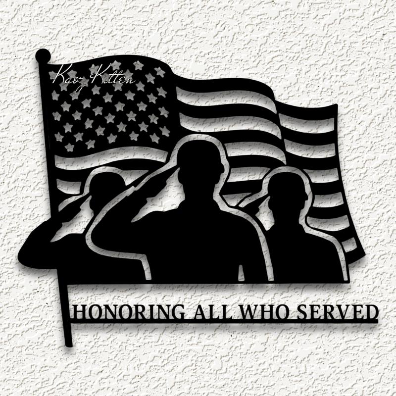 honoring all who served memorial day wall art home decor