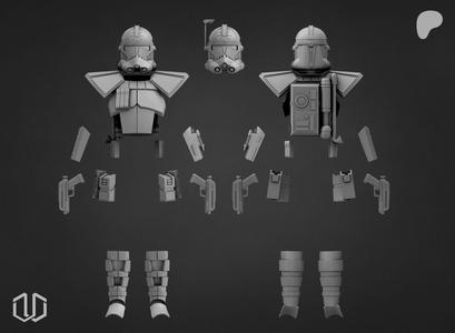 Star Wars Jesse Clone Trooper Arc Trooper Kit 2in1 One12 scale