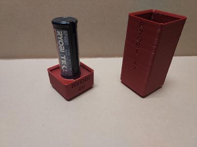 Gridfinity Ryobi 4V Battery Bins