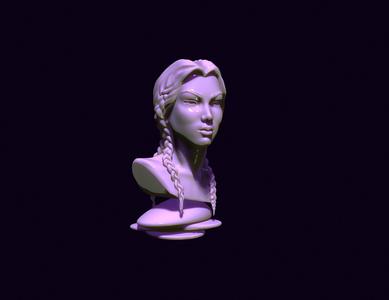 bust of an asian girl