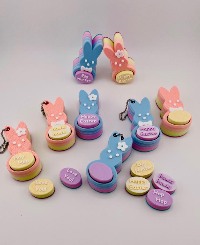 Candy Bunny Clicker Key Chain Bawk! Bawk!