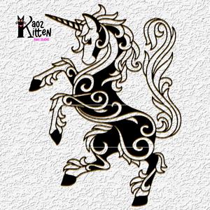mandala unicorn wall art magical horse decor