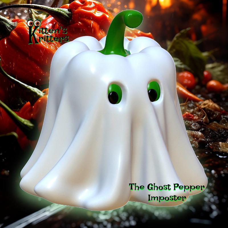 ghost pepper imposter bell pepper figurine