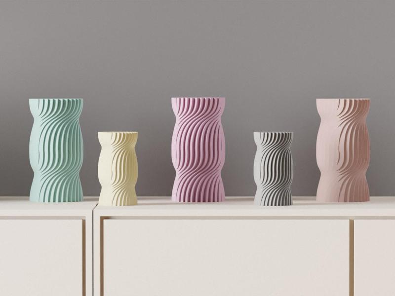 Unique Vase. Modern Sweety shape Geometric Vase