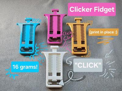 Clicker Fidget – print in place