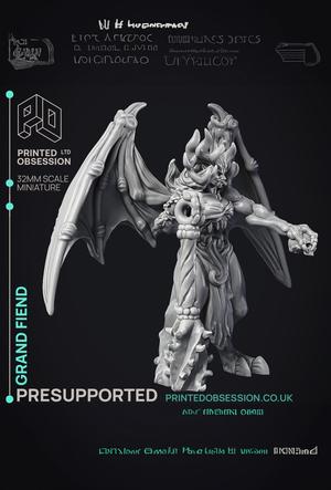 Grand Fiend – Large Demon – PRESUPPORTED – Hell Hath No Fury – 32mm Scale