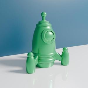 Rocket Spaceship STL File – 3D Printable Model for Sci-Fi Decor & Space Enthusiasts