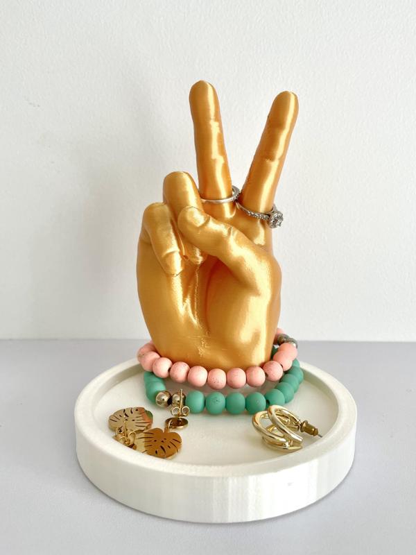 Peace Sign Jewelry Tray