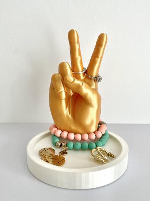 Peace Sign Jewelry Tray
