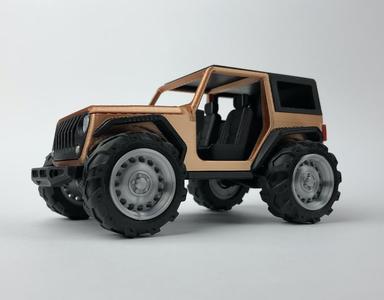 2-door JEEP w removable HARDTOP – Fully printable