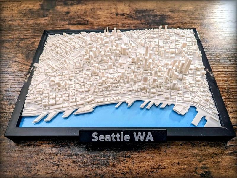 Seattle Washington 3D Miniature