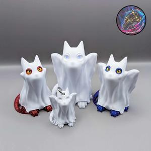 Baby Ghost Dragon Figure, Lantern, Keychain
