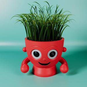 Plantastic Rumble Cute Pot 3D Print Stl File | 3D Printers |Home Decor – Digital Download Fun, Succulent, Planter, Dumbo, Happy, Planter