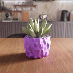 3D Asteroid Desk Planter STL File – Unique Home Decor, Small Planter, 3D Printable Planter, Gifts for Her, Desk Decor, 3D Print File