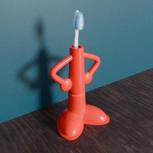 3d printer file stl model fun toothbrush holder idea for kids