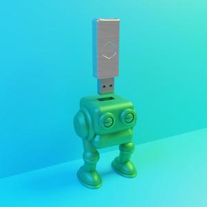 3d printing stl file robto usb organizer desktop office idea