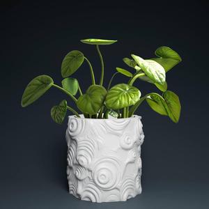 Plant pot with drainage 3D Printer STL file: instant download, Plant lovers gift