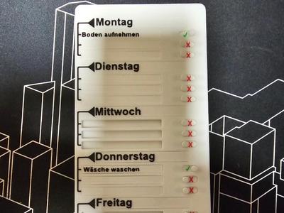 Multilingual Weekly Planner Checklist