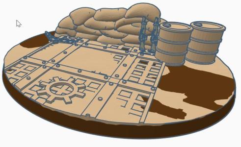 Guard themed 100mm base