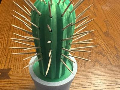 Cactus Toothpick Holder With Pot