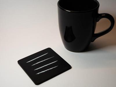 Fake Cocaine Tea Coaster