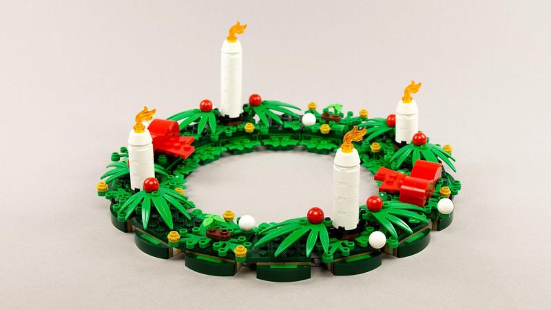 Wikibricks3D - 40426 Christmas Wreath 2-in-1