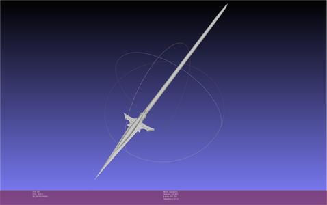 Fate Achilles Spear Printable Assembly