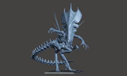 ALIENS ALIEN QUEEN XENOMORPH - ICONIC STOWAWAY EXTREME DETAIL