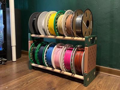 Sturdy, Modular IKEA Skadis Filament Rack 