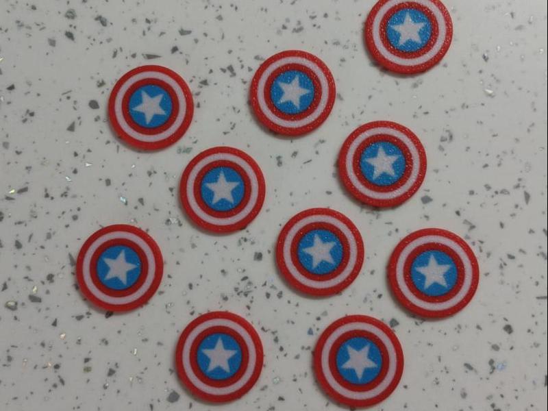 Shopping cart coin Capitan America