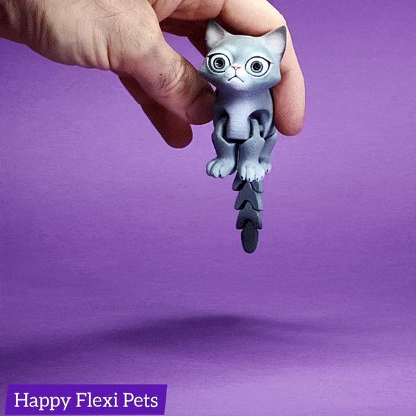 Busya the print in place flexible toy cat