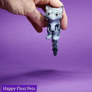 Busya the print in place flexible toy cat