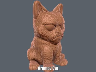 Grumpy Cat (Easy print no support)