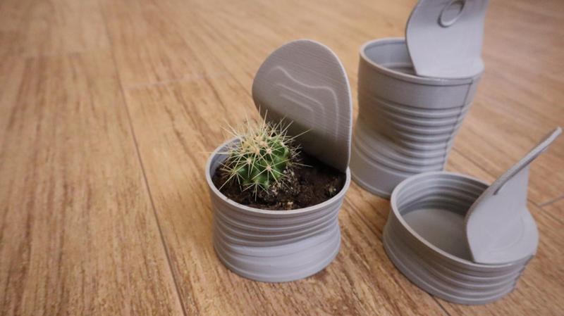 crumpled tin can pot (NO SUPPORT)